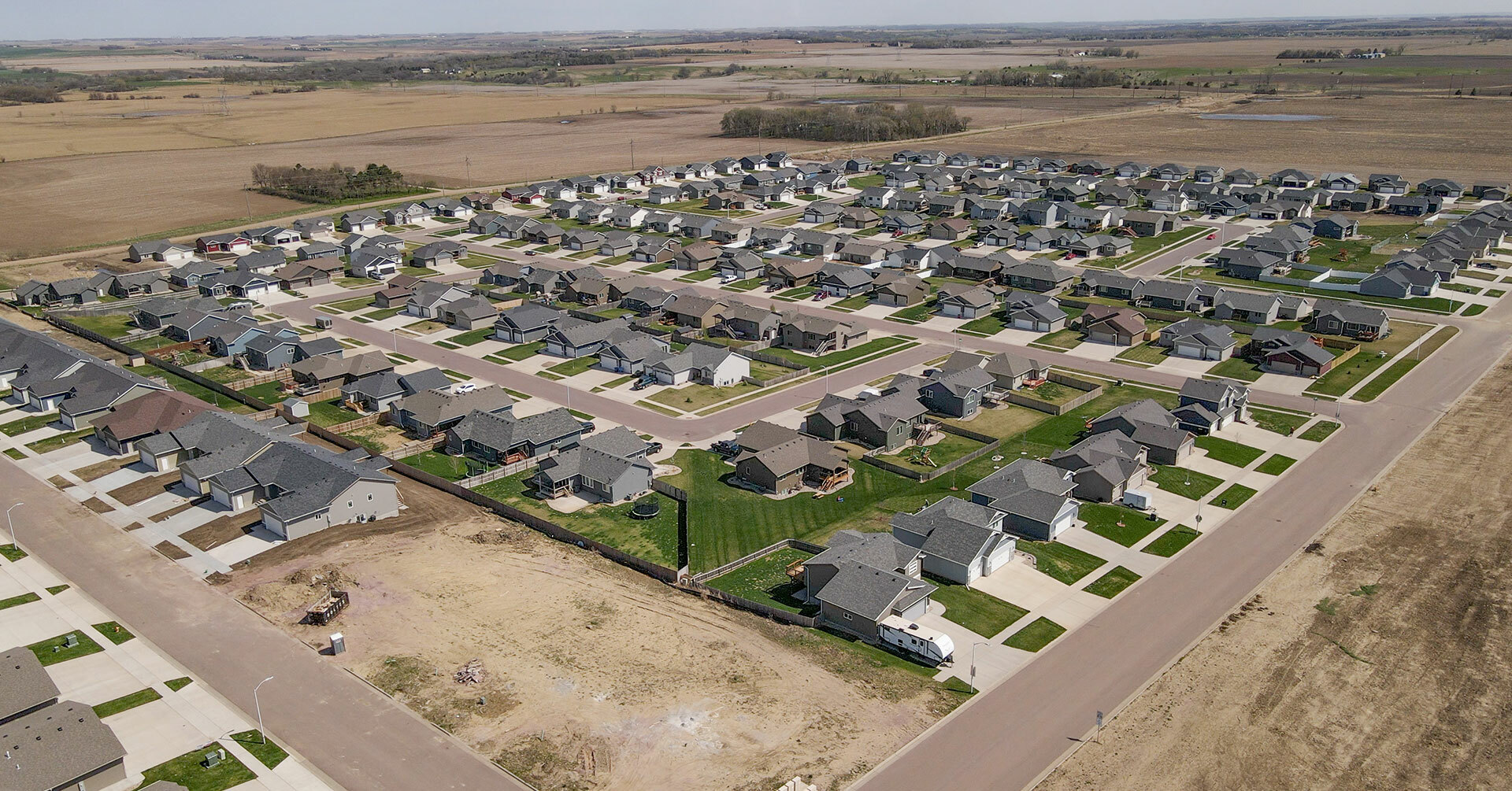 Arial view of the Empire's Majestic Medows Development